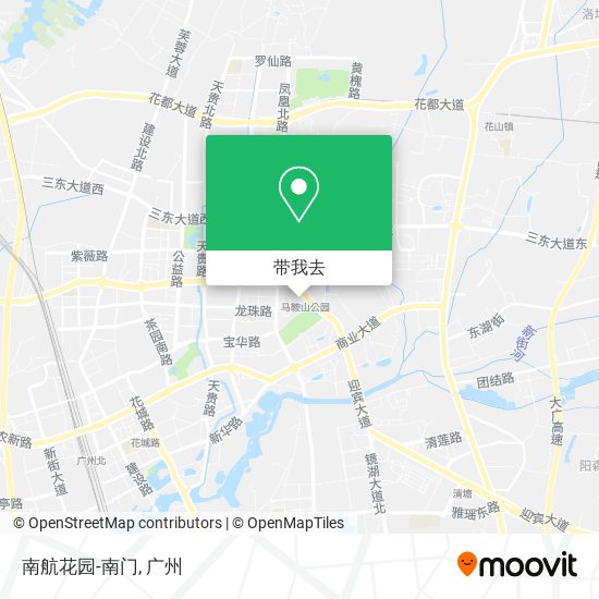 南航花园-南门地图