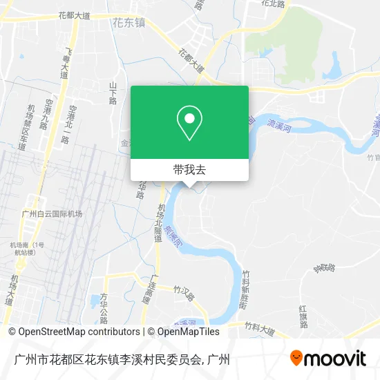 广州市花都区花东镇李溪村民委员会地图