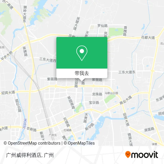 广州威得利酒店地图