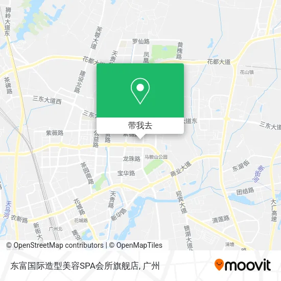 东富国际造型美容SPA会所旗舰店地图