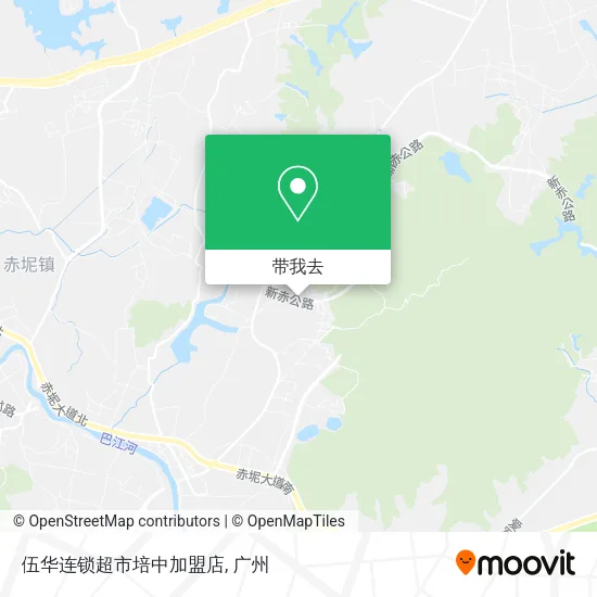 伍华连锁超市培中加盟店地图