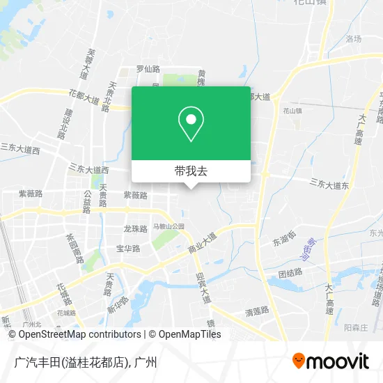 广汽丰田(溢桂花都店)地图