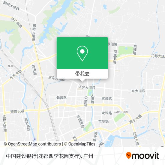 中国建设银行(花都四季花园支行)地图
