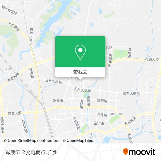 诚明五金交电商行地图
