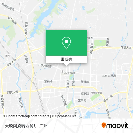 天璇阁旋转西餐厅地图