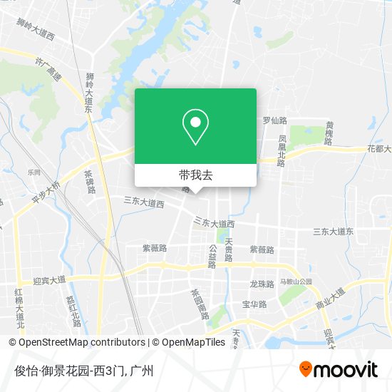 俊怡·御景花园-西3门地图