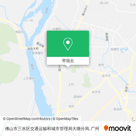 佛山市三水区交通运输和城市管理局大塘分局地图