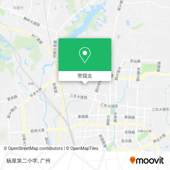 杨屋第二小学地图