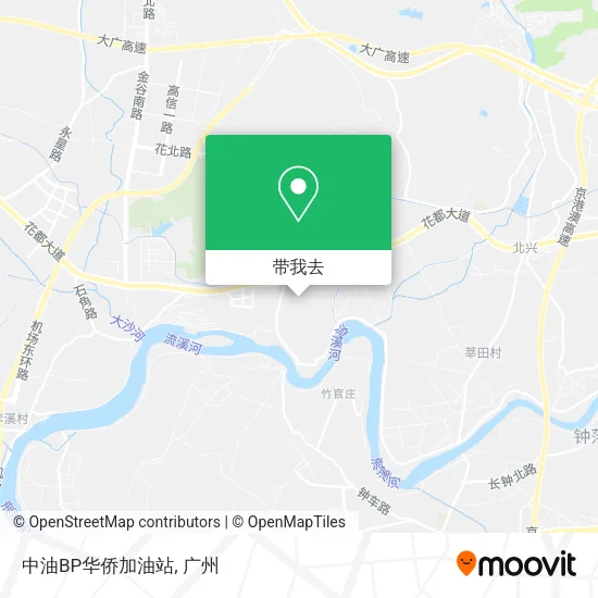 中油BP华侨加油站地图