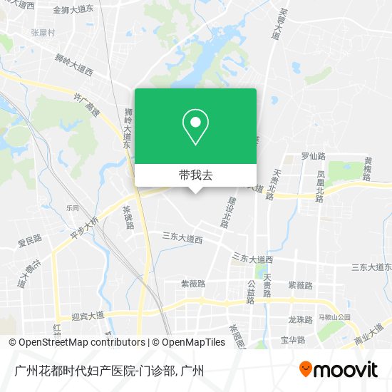 广州花都时代妇产医院-门诊部地图