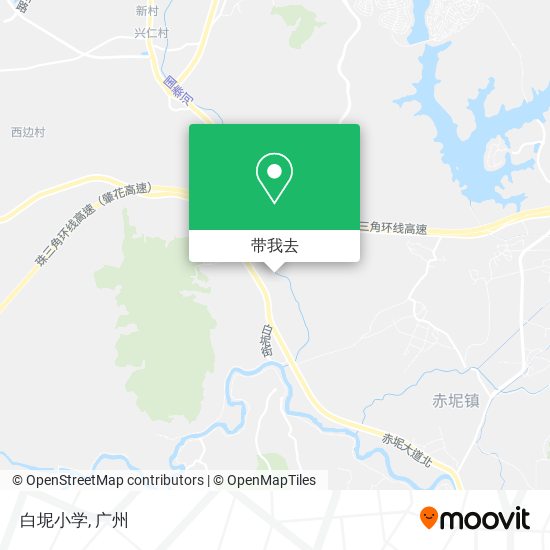 白坭小学地图