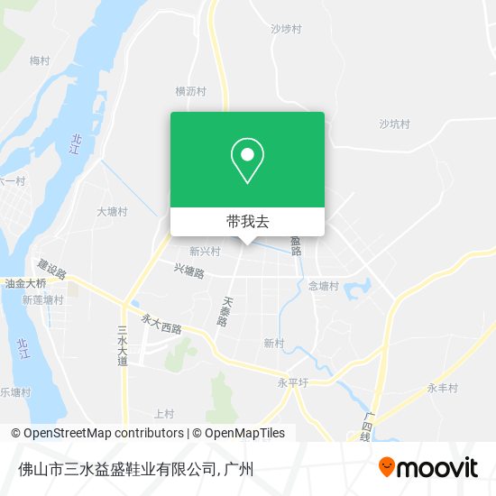 佛山市三水益盛鞋业有限公司地图