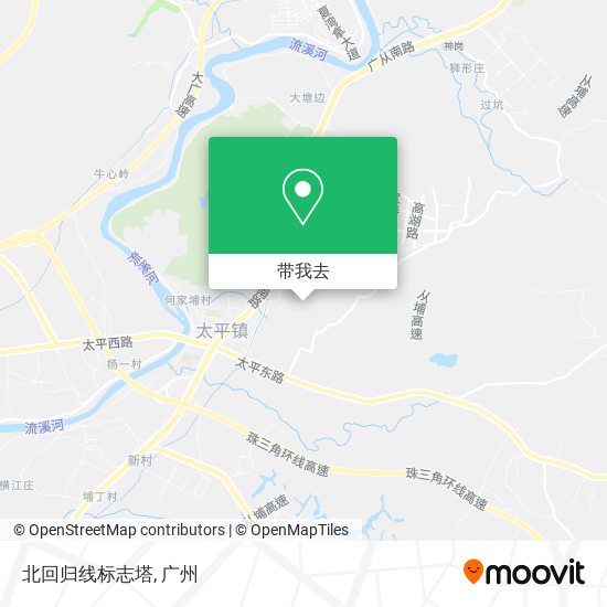 北回归线标志塔地图