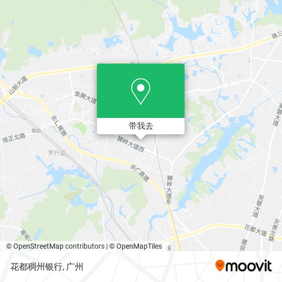 花都稠州银行地图
