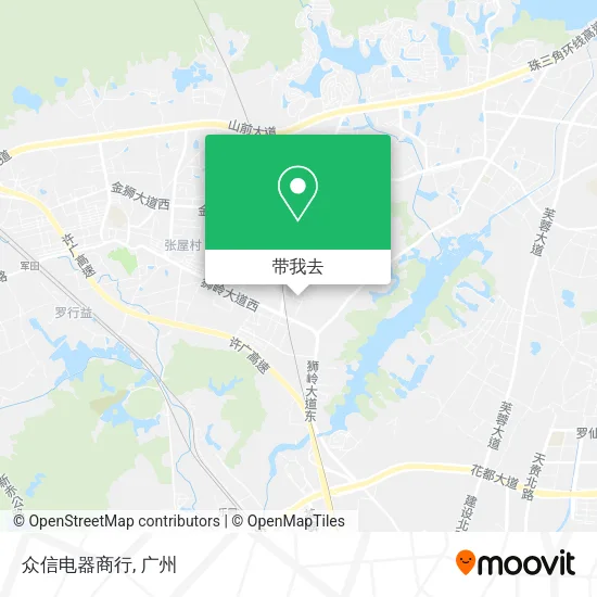 众信电器商行地图