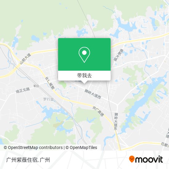 广州紫薇住宿地图