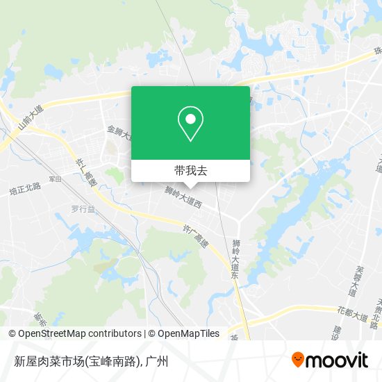 新屋肉菜市场(宝峰南路)地图
