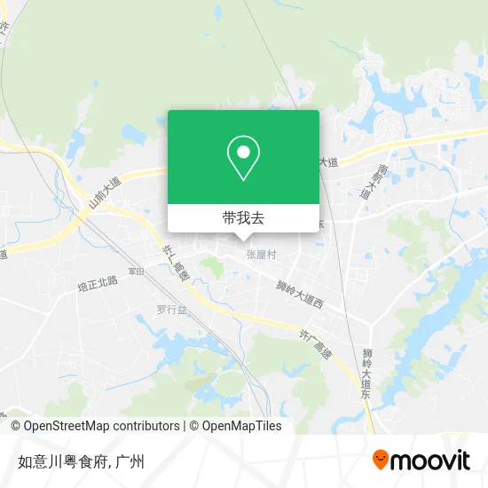 如意川粤食府地图