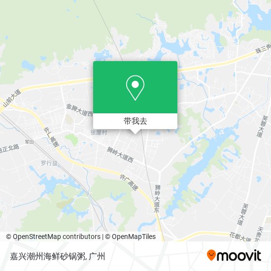 嘉兴潮州海鲜砂锅粥地图