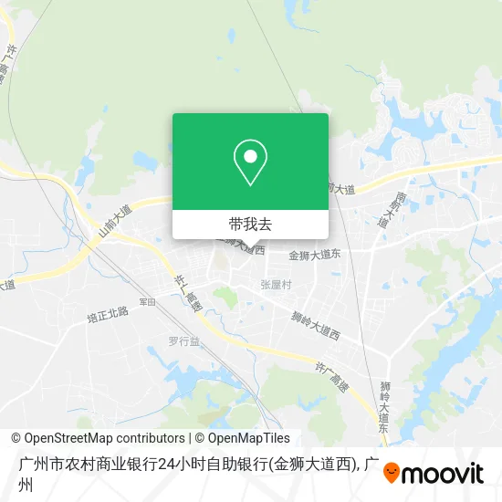 广州市农村商业银行24小时自助银行(金狮大道西)地图