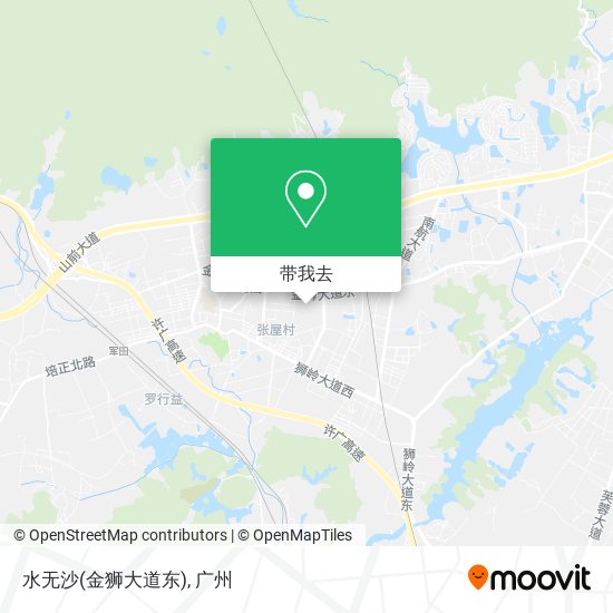 水无沙(金狮大道东)地图