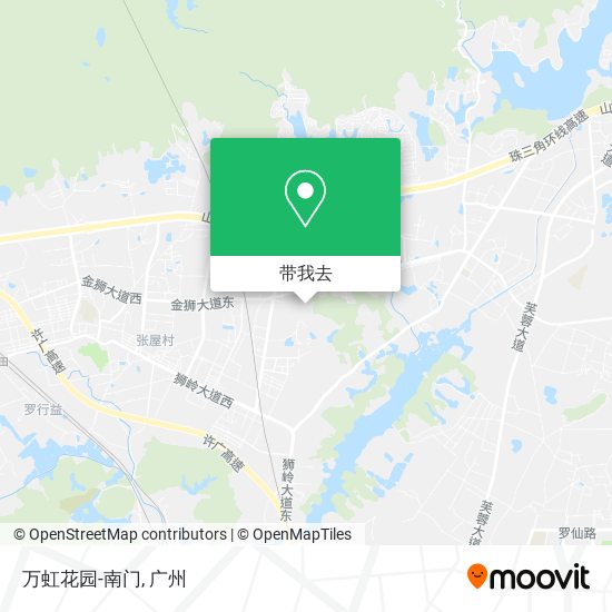 万虹花园-南门地图