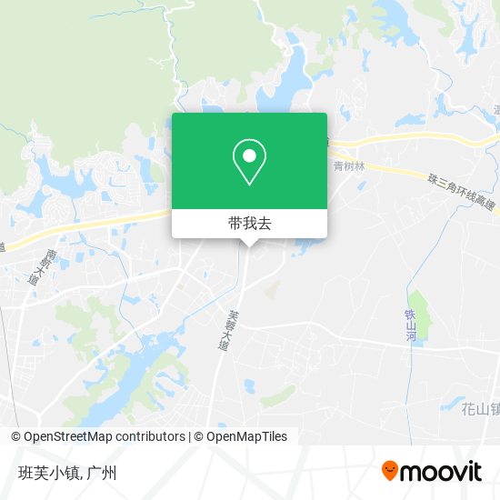 班芙小镇地图