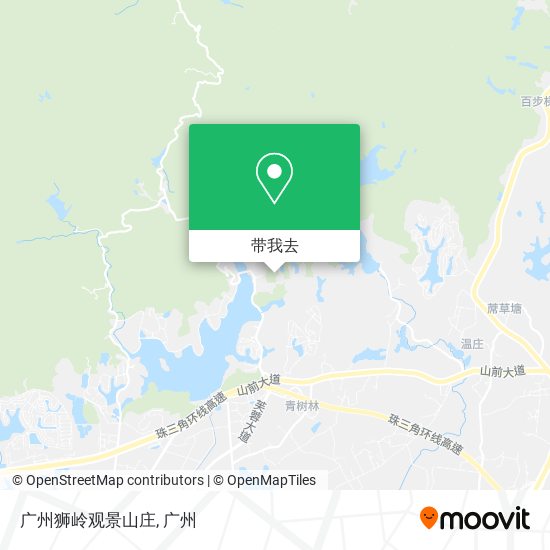广州狮岭观景山庄地图