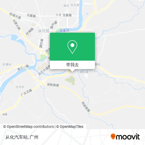 从化汽车站地图