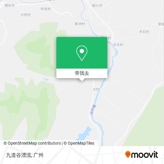 九道谷漂流地图