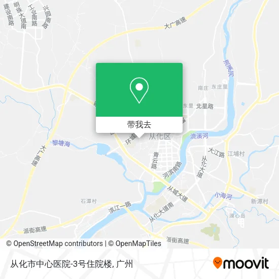 从化市中心医院-3号住院楼地图