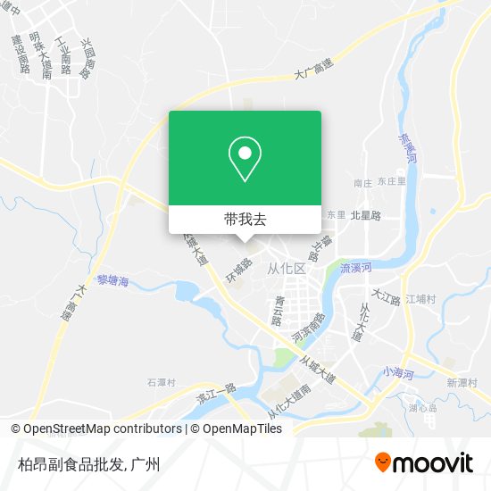 柏昂副食品批发地图