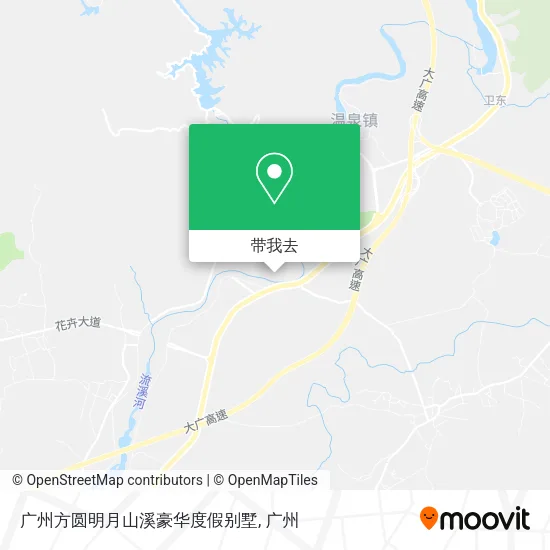 广州方圆明月山溪豪华度假别墅地图