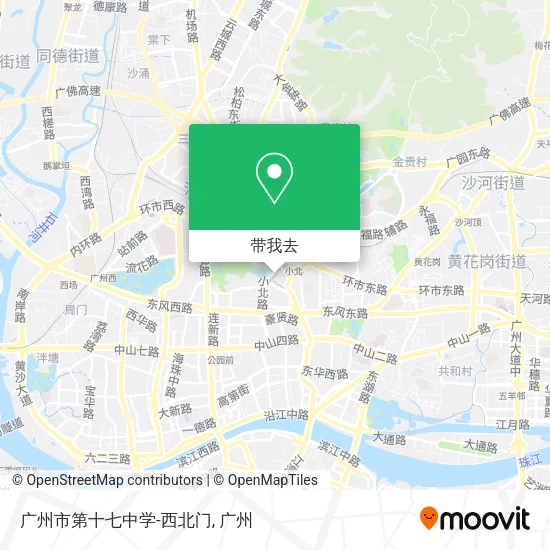 广州市第十七中学-西北门地图