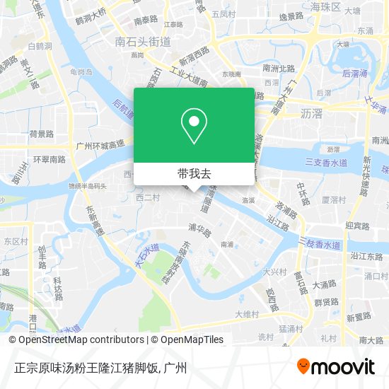 正宗原味汤粉王隆江猪脚饭地图