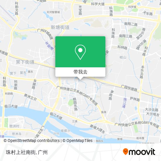 珠村上社南街地图