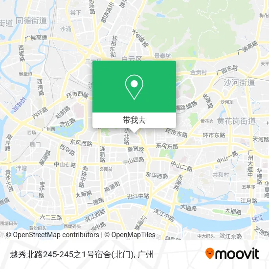 越秀北路245-245之1号宿舍(北门)地图