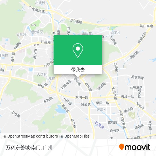 万科东荟城-南门地图