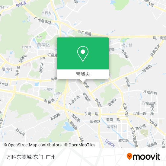 万科东荟城-东门地图