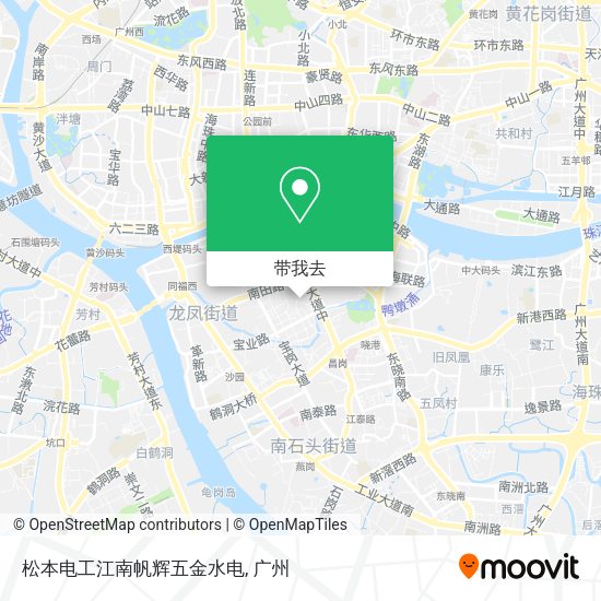 松本电工江南帆辉五金水电地图