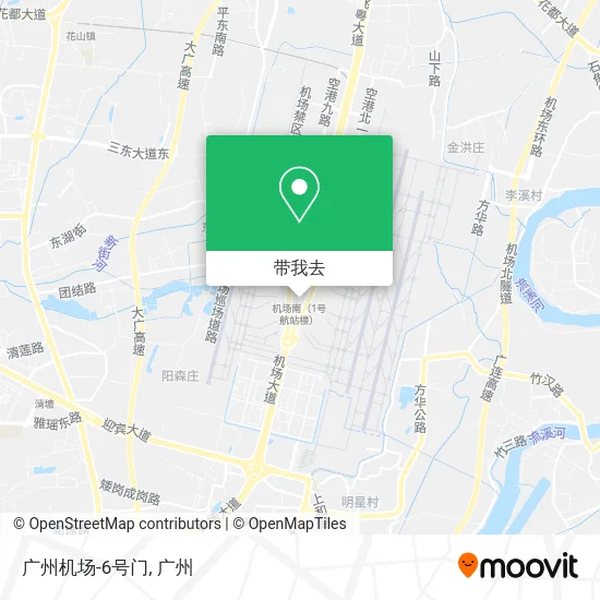广州机场-6号门地图