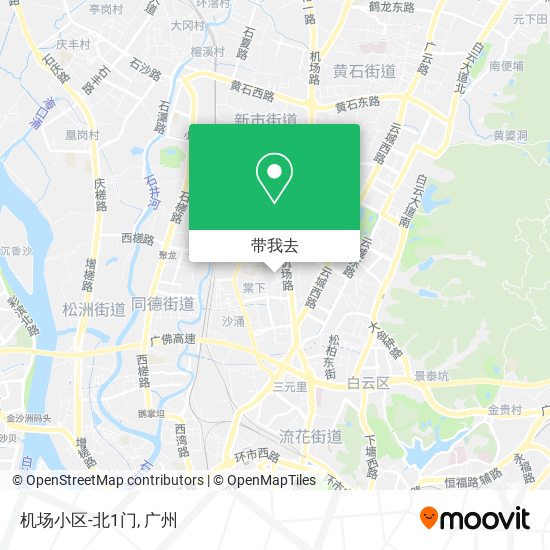 机场小区-北1门地图