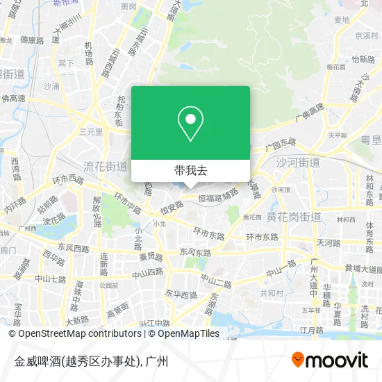 金威啤酒(越秀区办事处)地图