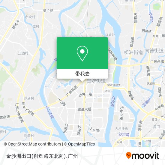 金沙洲出口(创辉路东北向)地图