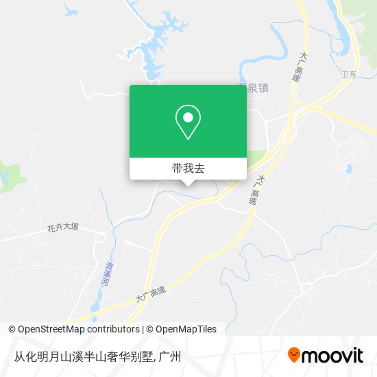 从化明月山溪半山奢华别墅地图