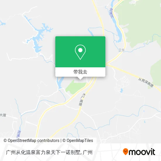 广州从化温泉富力泉天下一诺别墅地图