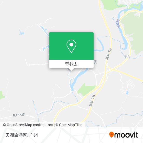 天湖旅游区地图