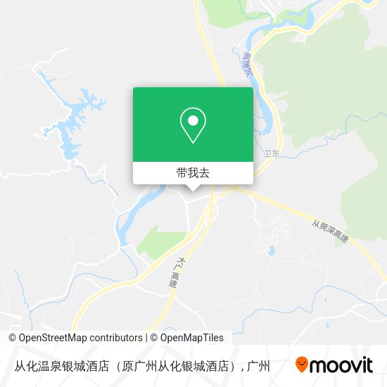 从化温泉银城酒店（原广州从化银城酒店）地图