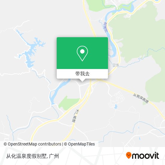 从化温泉度假别墅地图