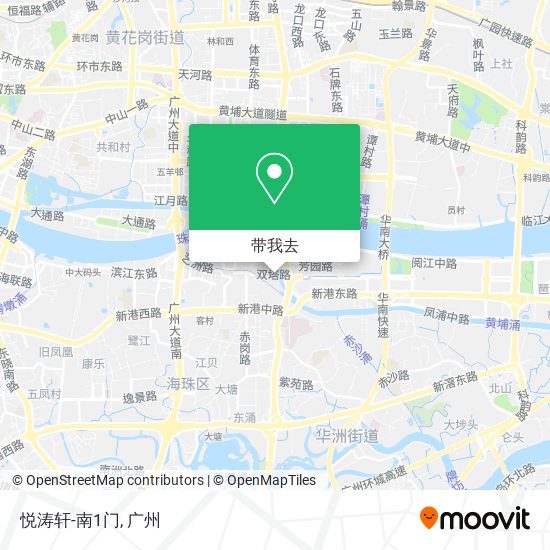 悦涛轩-南1门地图